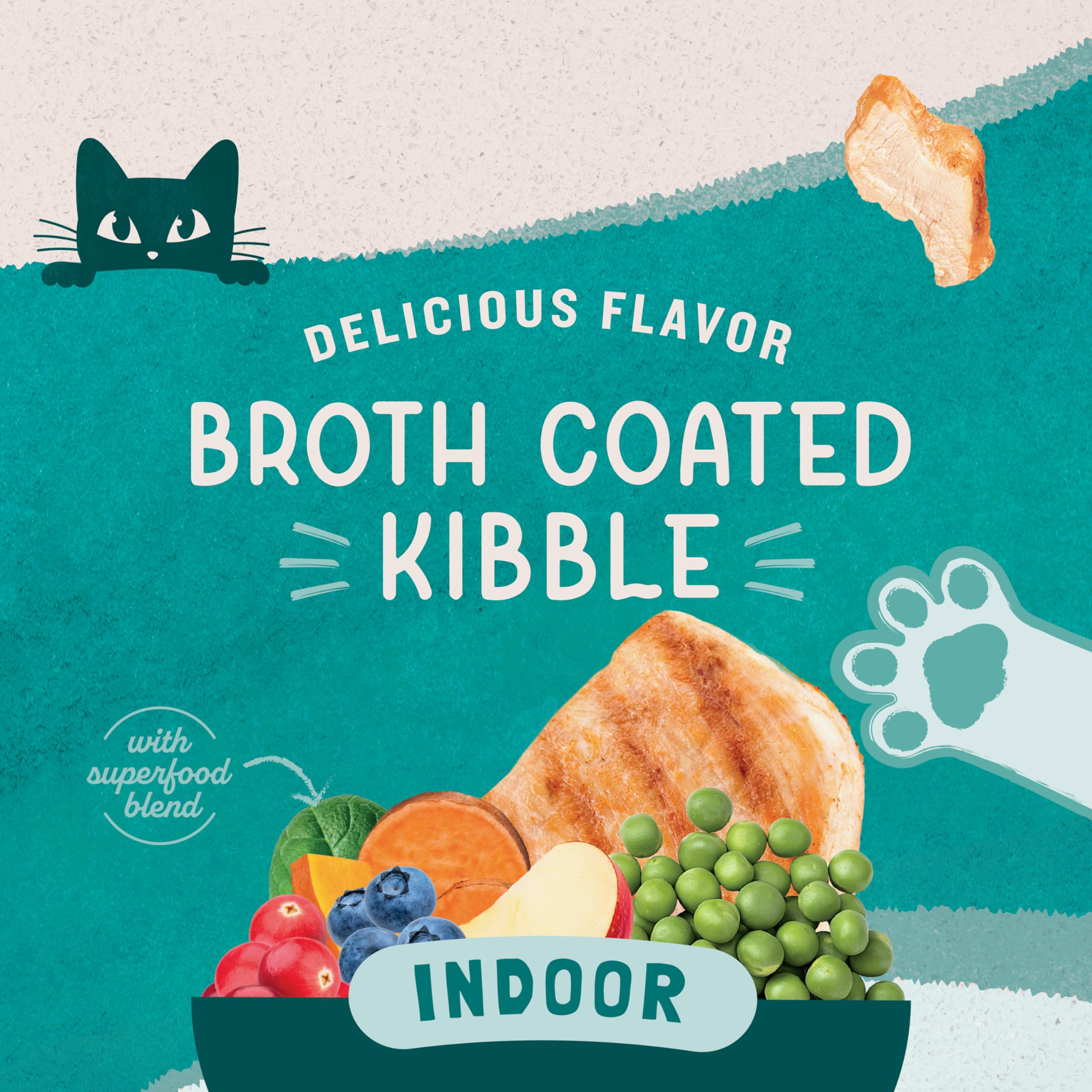 Natural Balance Original Ultra Indoor serving bowl image suggests convenient daily feeding routine.