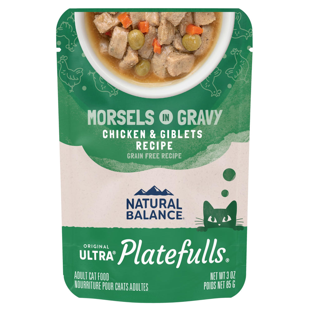 Natural Balance Original Ultra Platefulls front view showing grain-free formula for cats