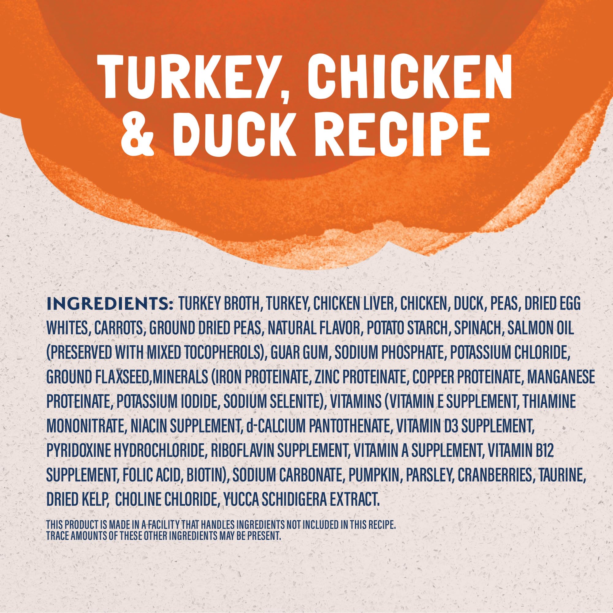 Grain-free Platefulls with turkey and peas supports digestive-friendly meals.