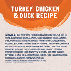 Grain-free Platefulls with turkey and peas supports digestive-friendly meals.