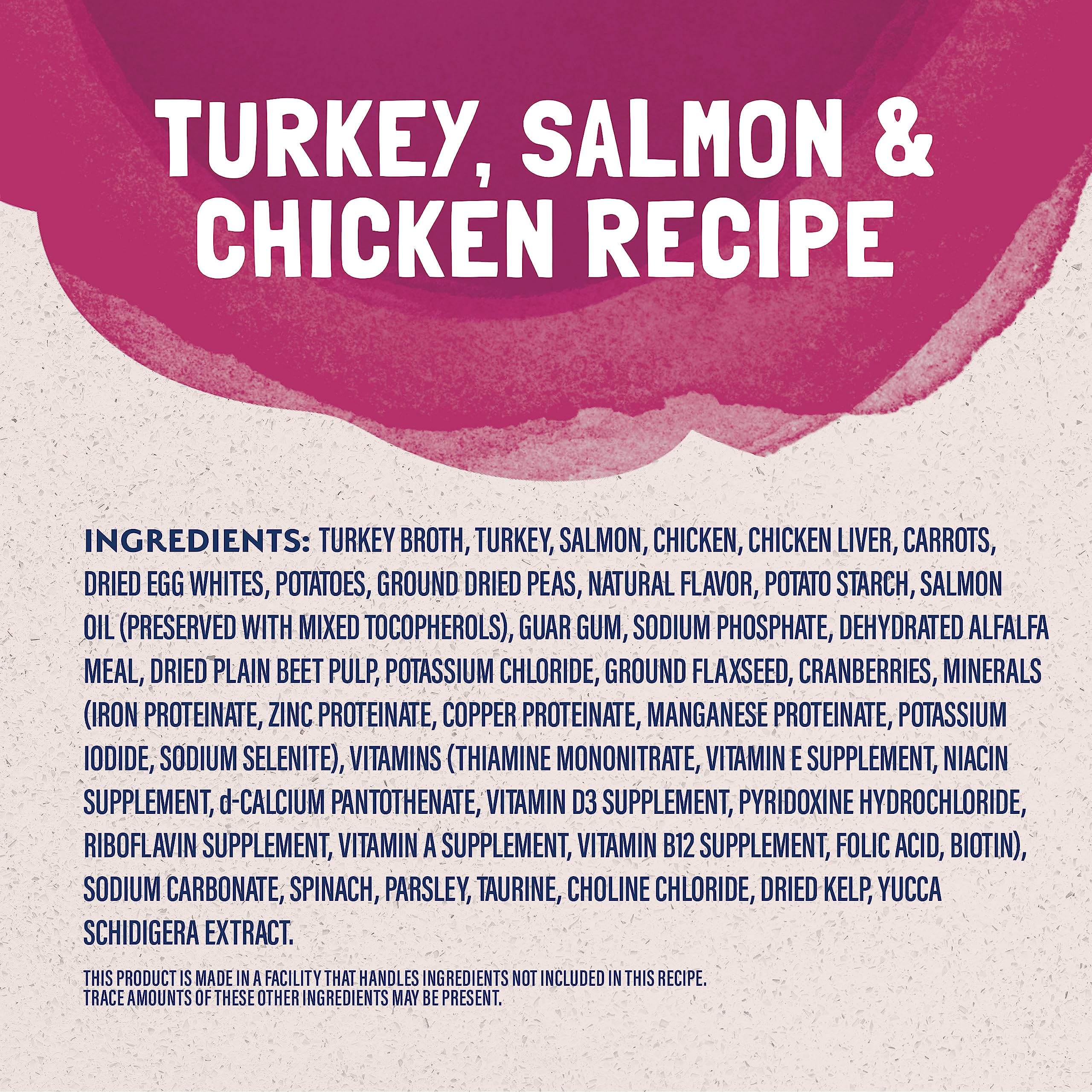 Platefulls Indoor cat food includes peas, carrots, and potatoes for balanced nutrition in gravy.
