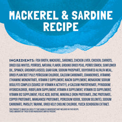 Natural Balance Platefulls ingredients reveal peas, carrots, cranberries for wholesome fiber.