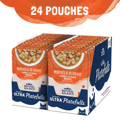 Natural Balance Platefulls turkey and duck in gravy pouch appealing to picky eaters