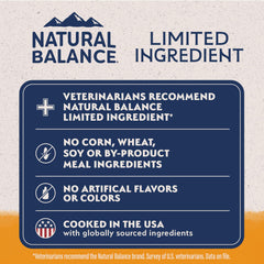 Ingredients panel emphasizing simple limited ingredients