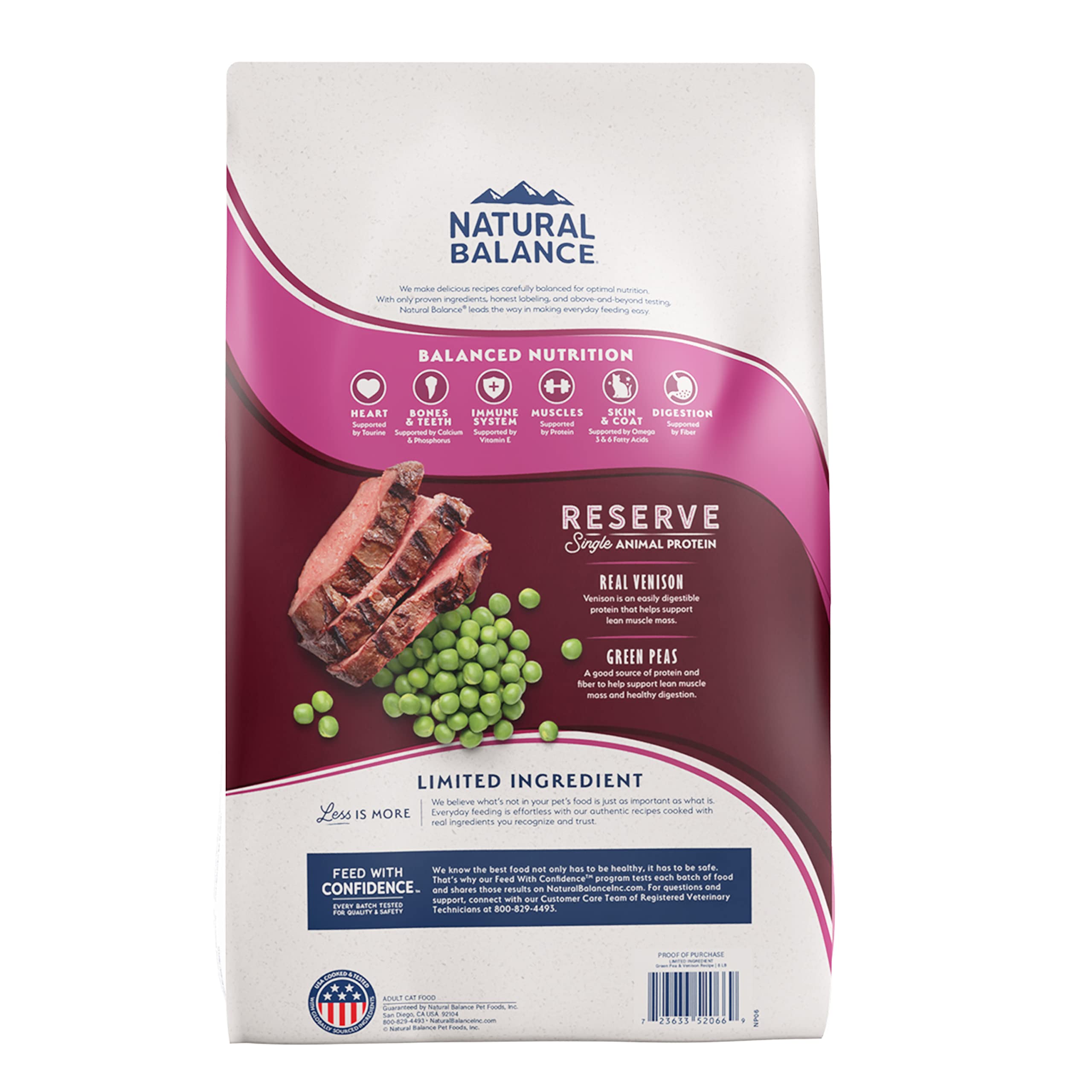 Natural Balance Reserve bowl with kibble demonstrates easy daily feeding routine.