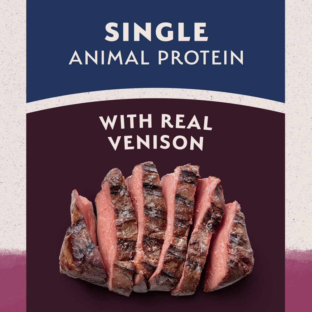 Natural Balance Reserve venison single-protein formula image promoting balanced nutrition.