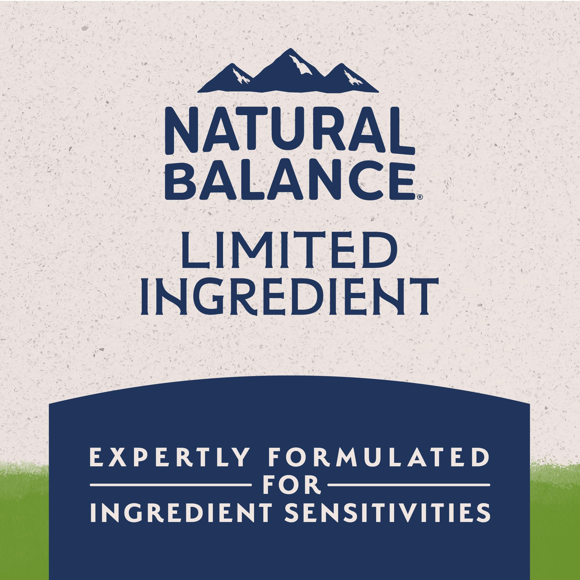 Natural Balance safety and transparency program badge on packaging