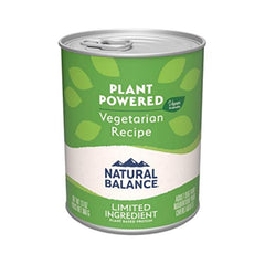 Natural Balance serving bowl featuring vegetarian dog food for meat-free meals.