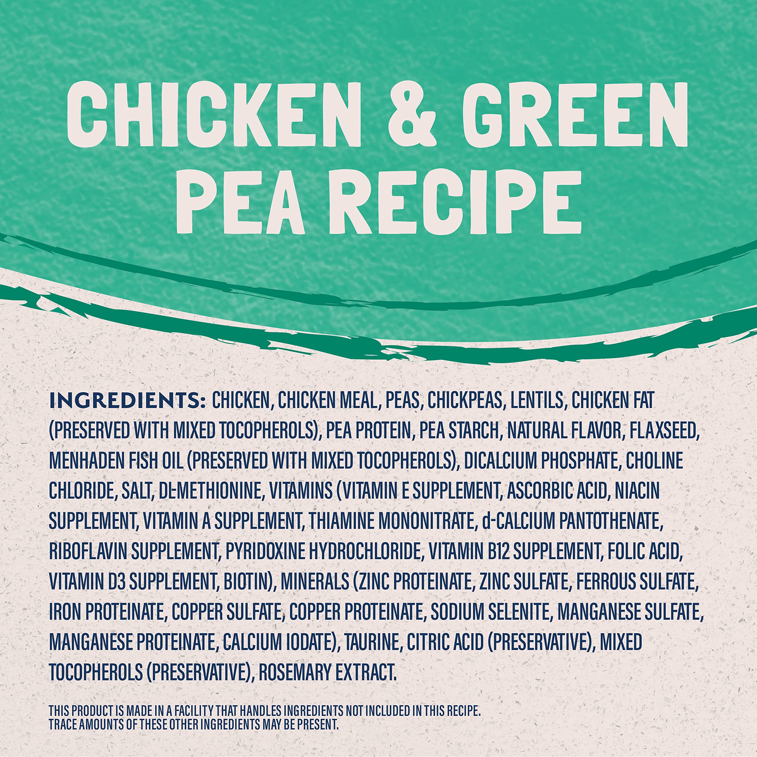 Natural Balance single animal protein chicken dry cat food bowl ready to serve.