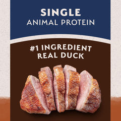 Natural Balance single protein duck formula for simplified nutrition