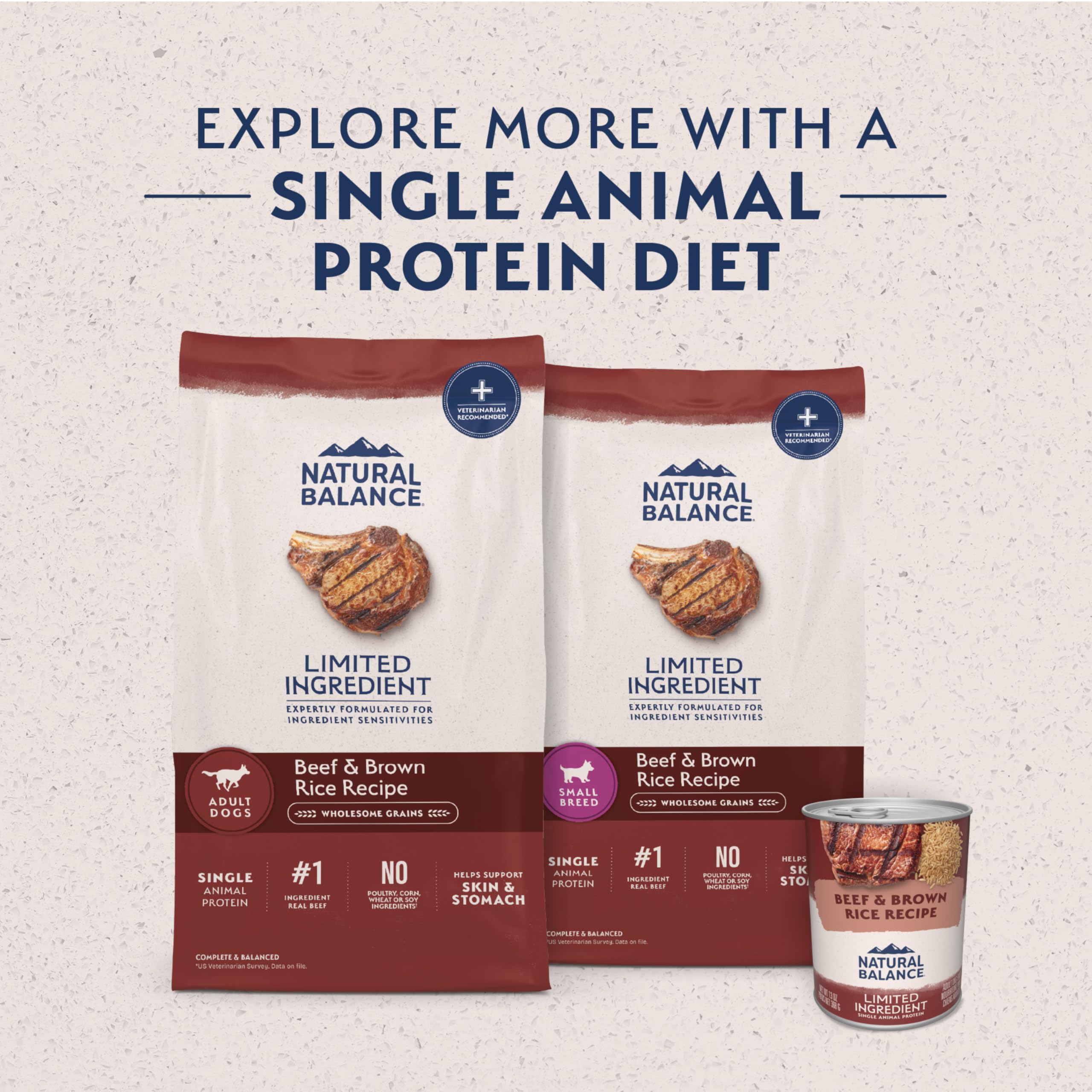 Natural Balance small-breed crunchy bites for easier eating