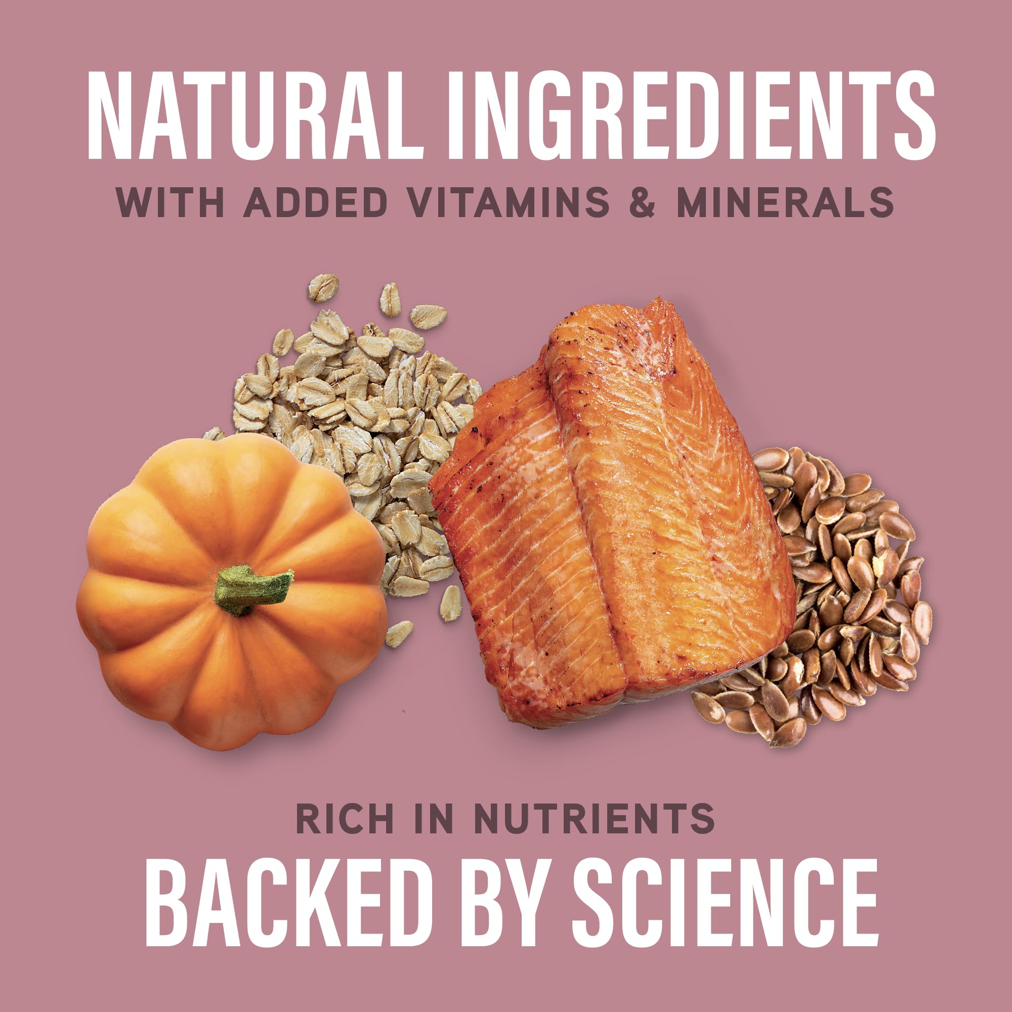 Natural Balance texture close-up shows kibble consistency for mealtime.