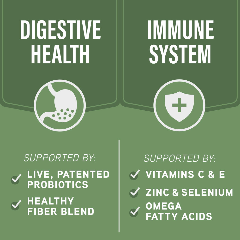 Natural Balance oatmeal and pumpkin ingredients showcase fiber for digestion.