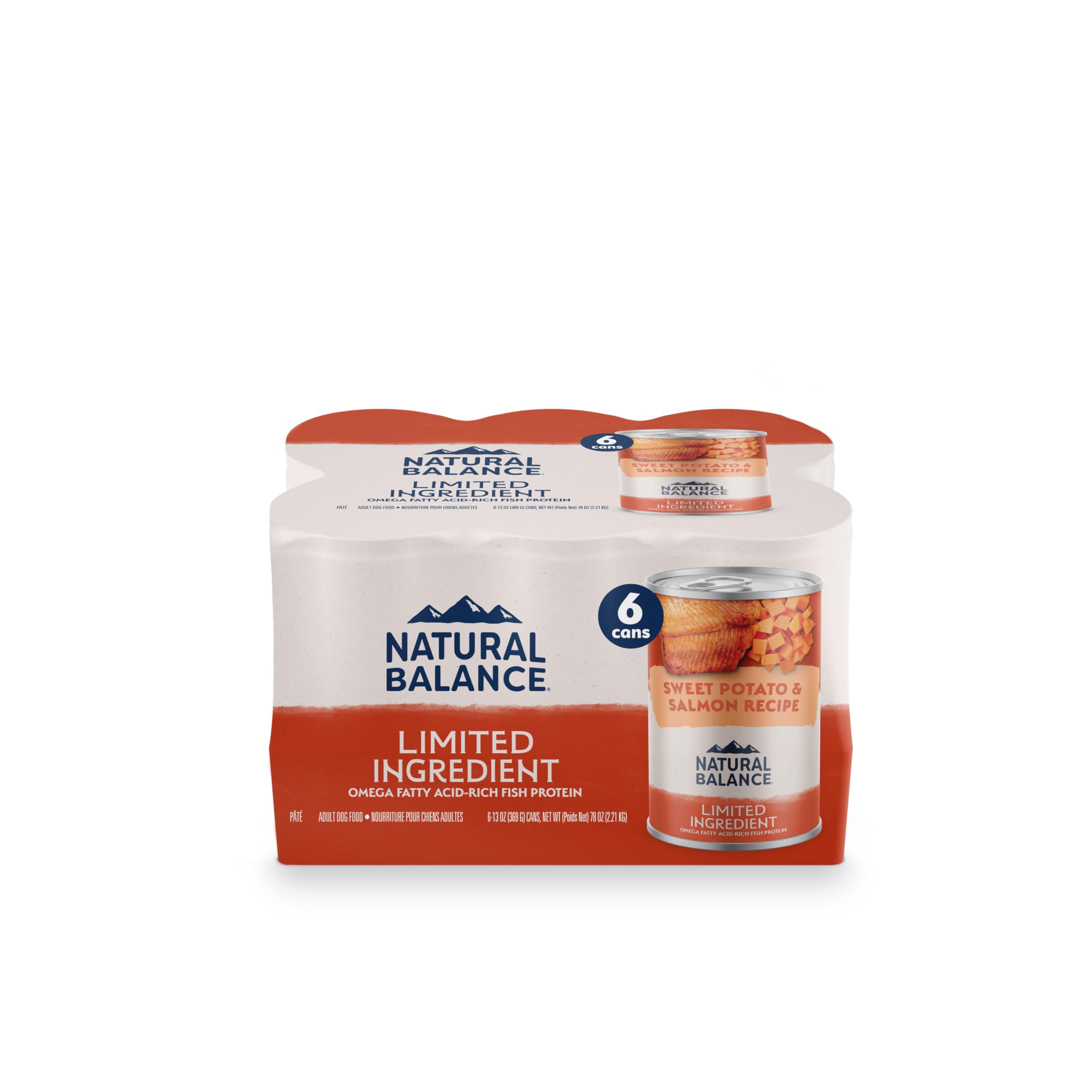 Natural Balance Sweet Potato Salmon canned dog food 13oz, protein-rich for lean muscles