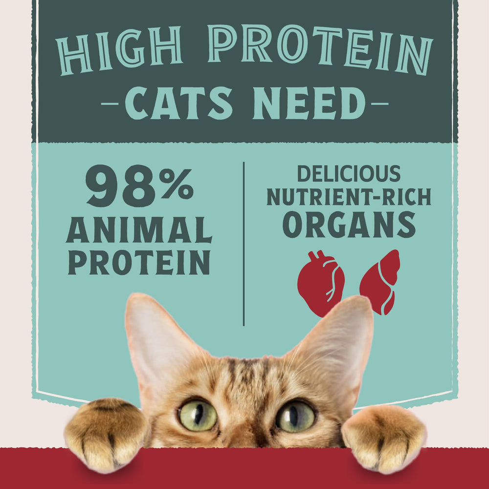 Natural Balance Ultra Protein chicken hearts add flavorful protein texture