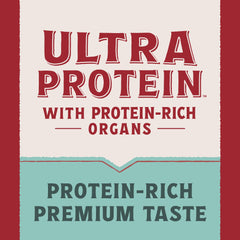 Natural Balance Ultra Protein salmon cuts in gravy, flavorful protein for active cats