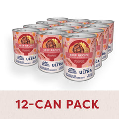 Beef formula with potatoes, carrots and brown rice supports easy digestion for dogs