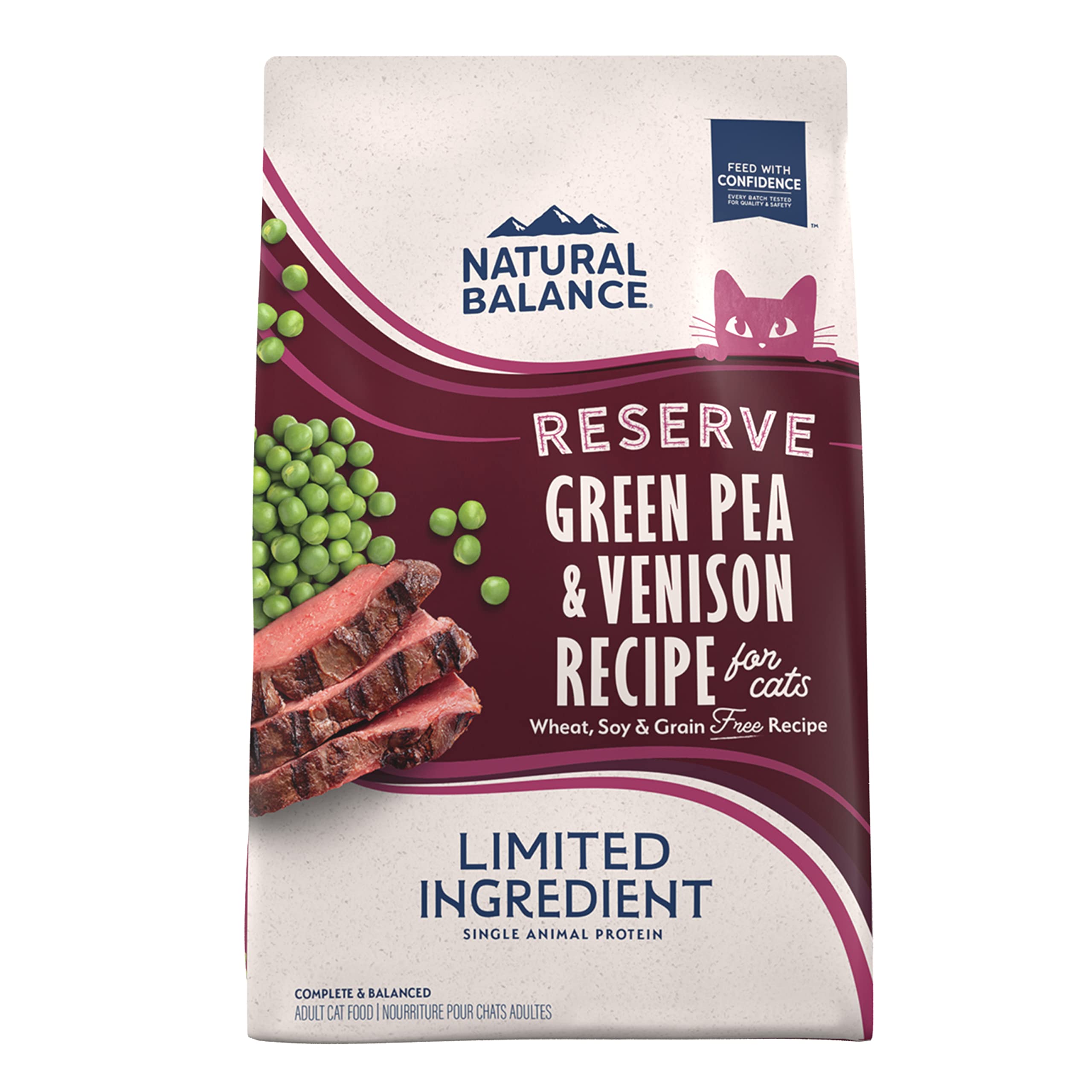 Natural Balance venison single-protein bowl—supports lean muscle and digestion.