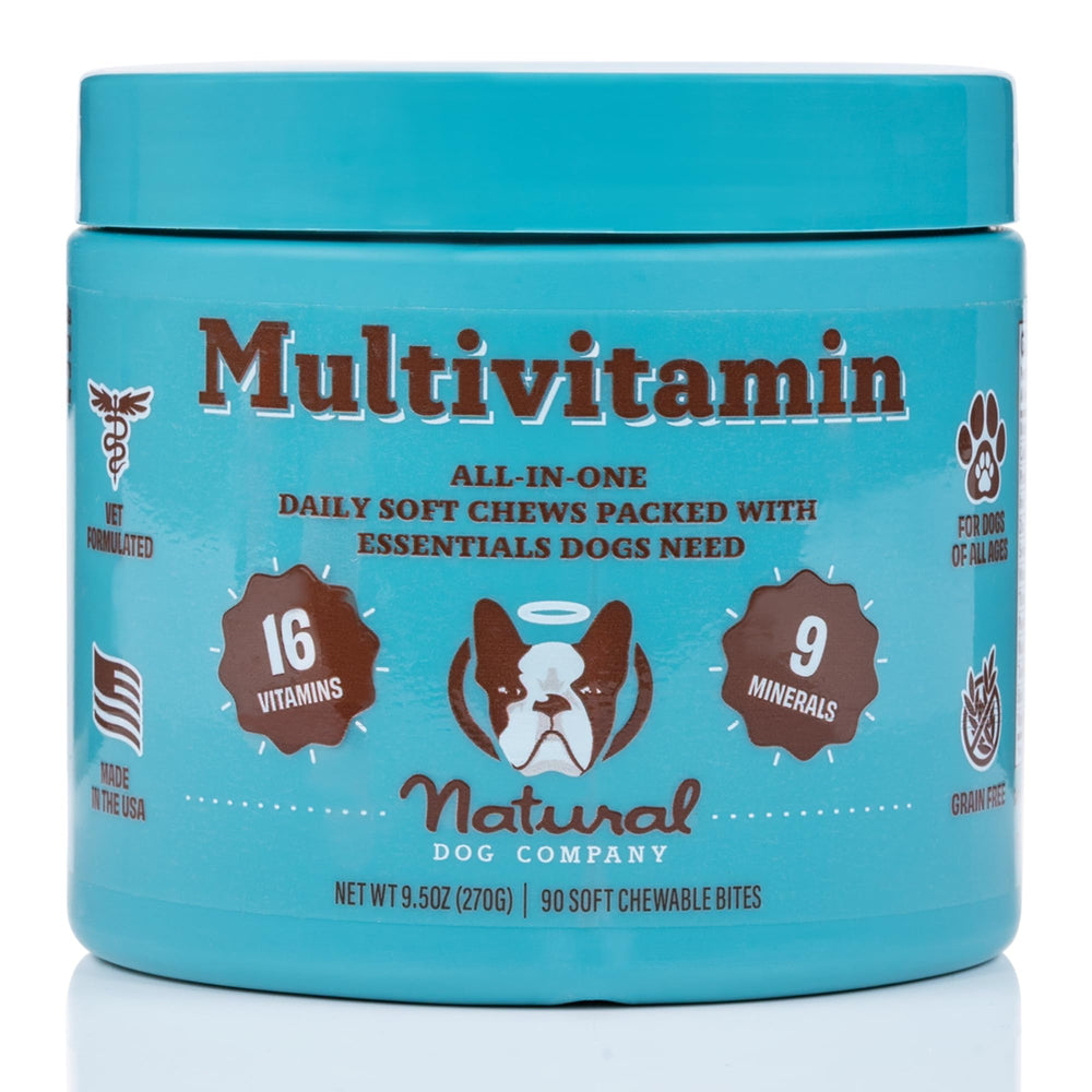 Natural Dog Company 25-in-1 soft chews for adult dogs supporting mobility