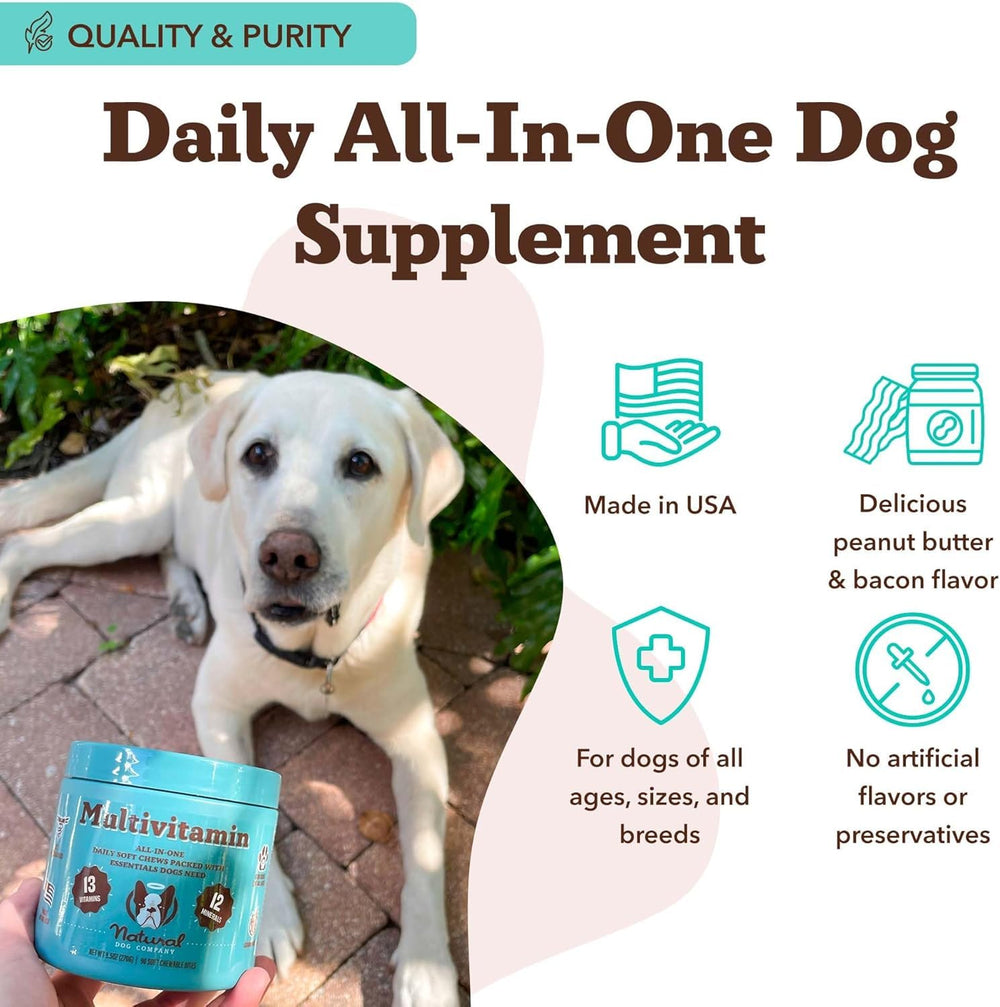 Natural Dog Company NASC-certified badge on packaging