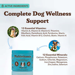 Natural Dog Company 25-in-1 soft chews puppy serving size on label