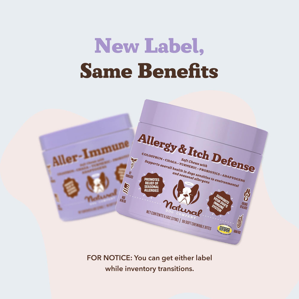 Natural Dog Company Allergy & Itch Defense Chews soft chews close-up showing tasty texture