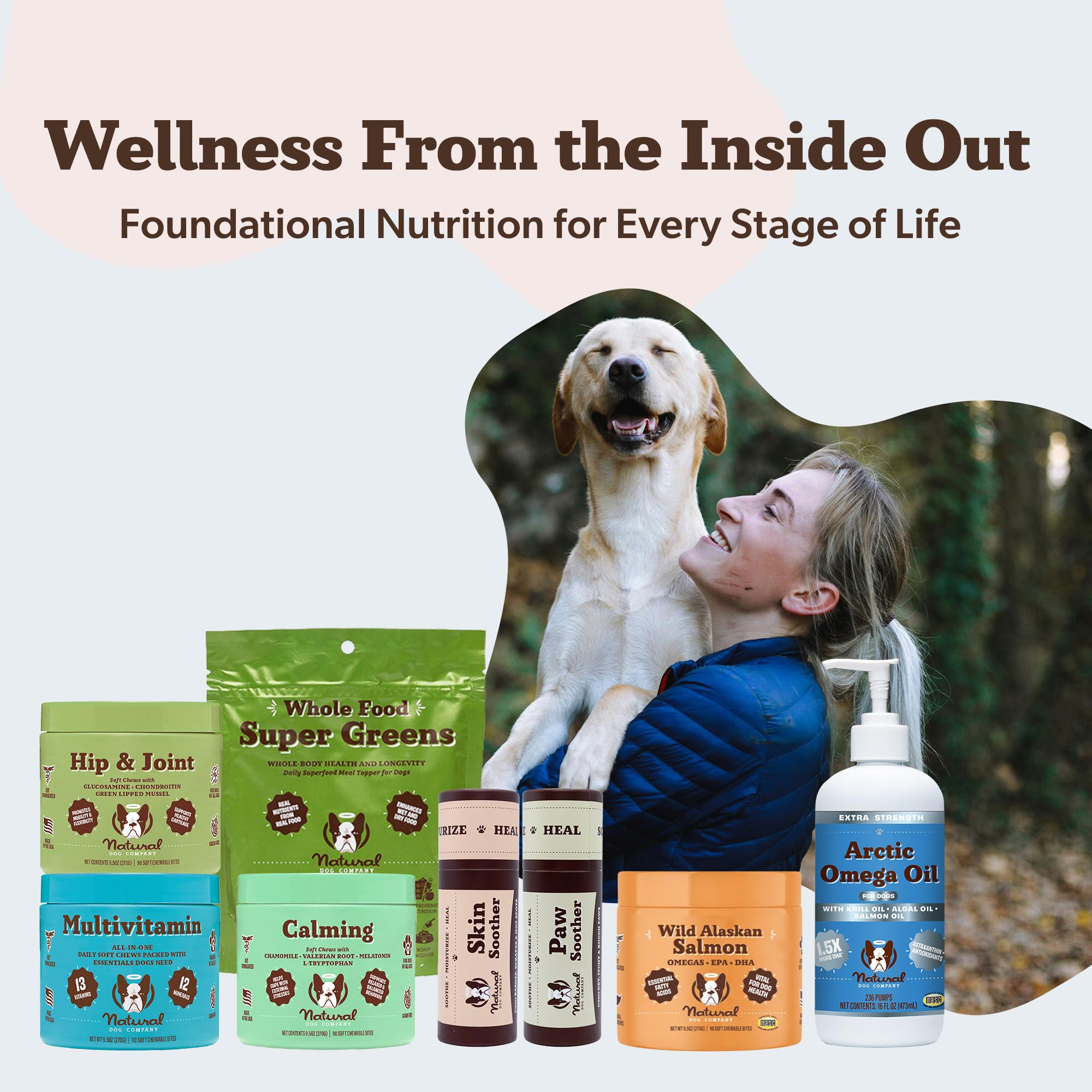 Natural Dog Company Arctic Omega Oil pump demonstrates convenient daily dosing