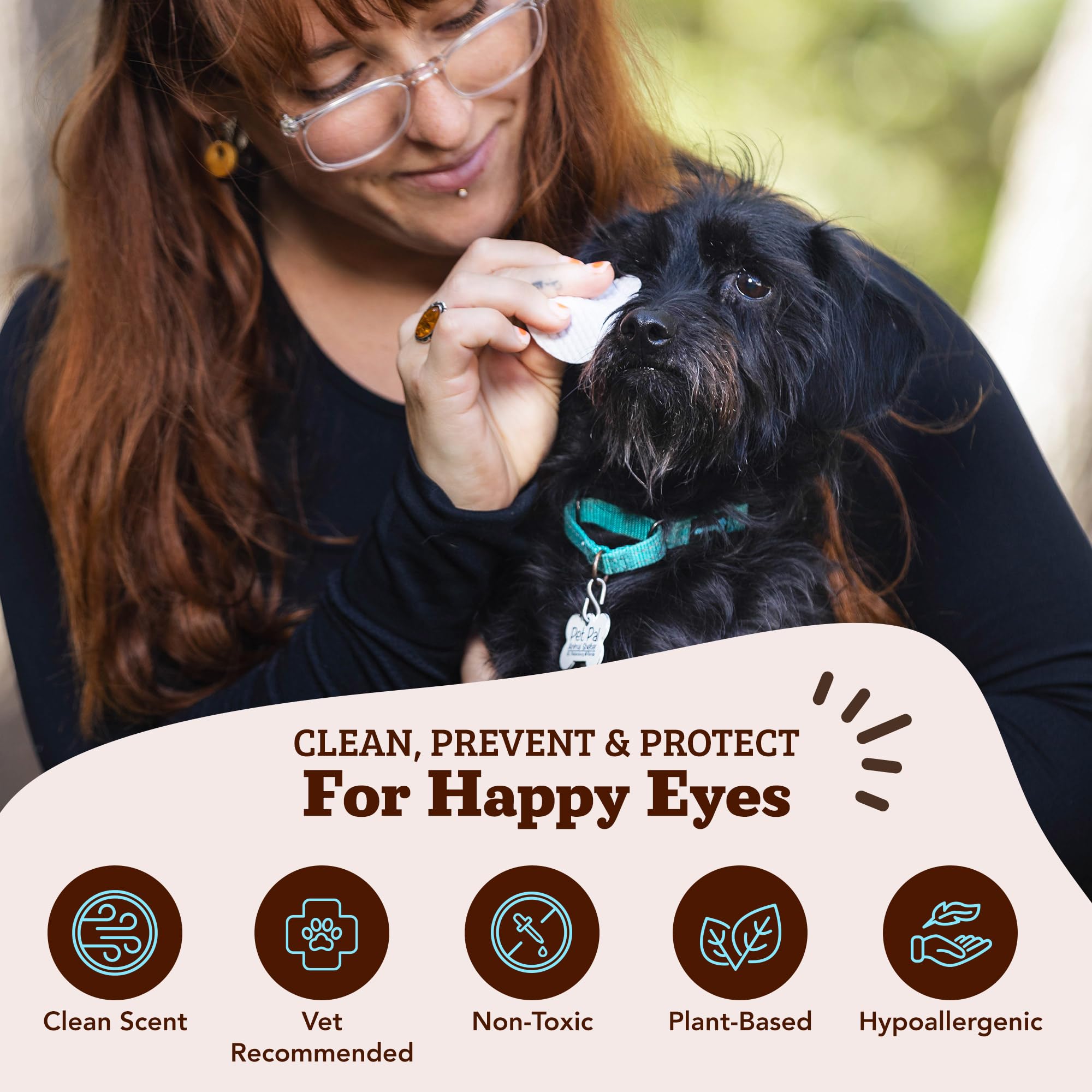Natural Dog Company Witch Hazel formula calms irritation around the eye area