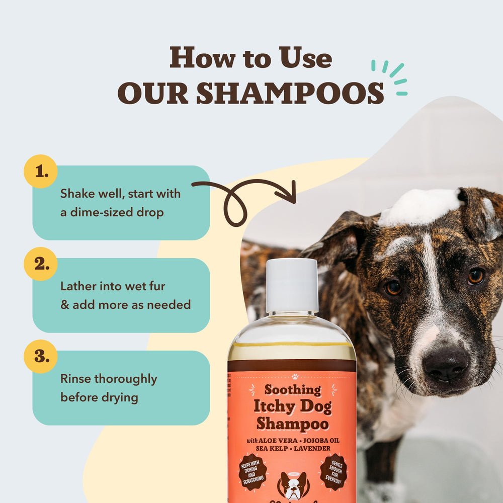 Natural Dog Company fragrance-free clean rinse showing a residue-free finish.