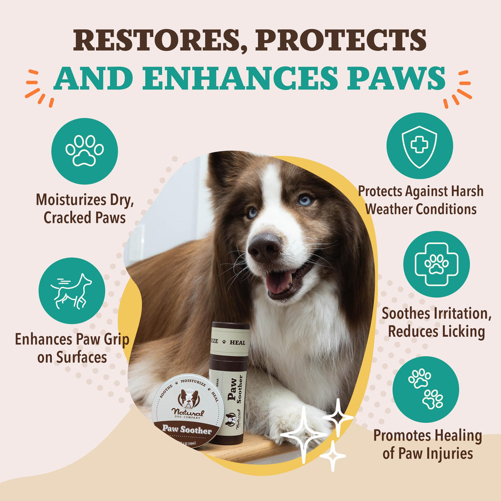 Natural Dog Company USA-made ingredients for paw care.