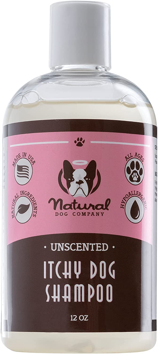 Natural Dog Company paraben-sulfate-free formula highlighted for safe cleansing.