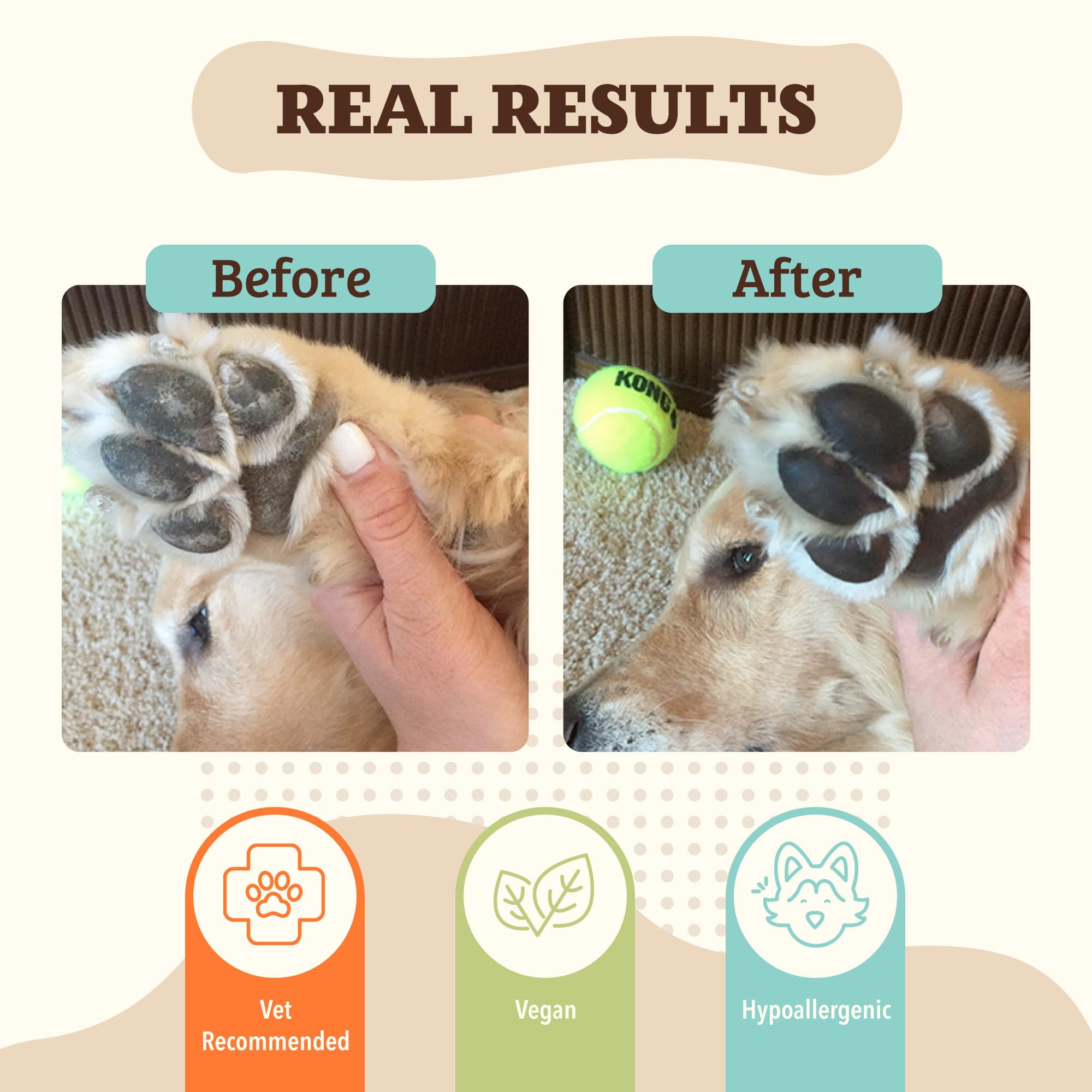 Natural Dog Company Paw Soother Balm jar application demonstrates easy paw moisture after outdoor adventures.