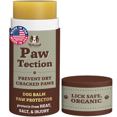 Natural Dog Company Pawtection Balm tube application enables quick paw protection.