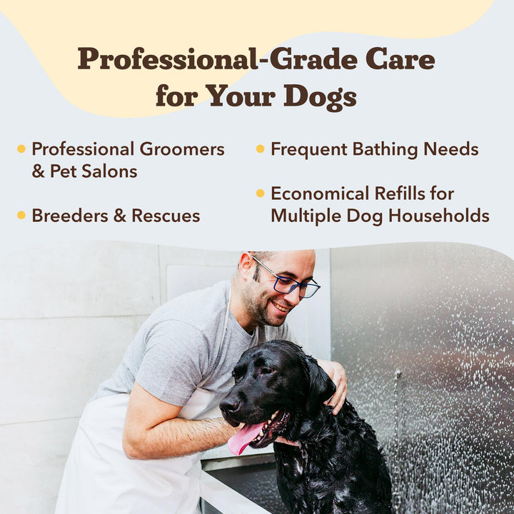 Natural Dog Company Sensitive Skin Shampoo label close-up showing key ingredients