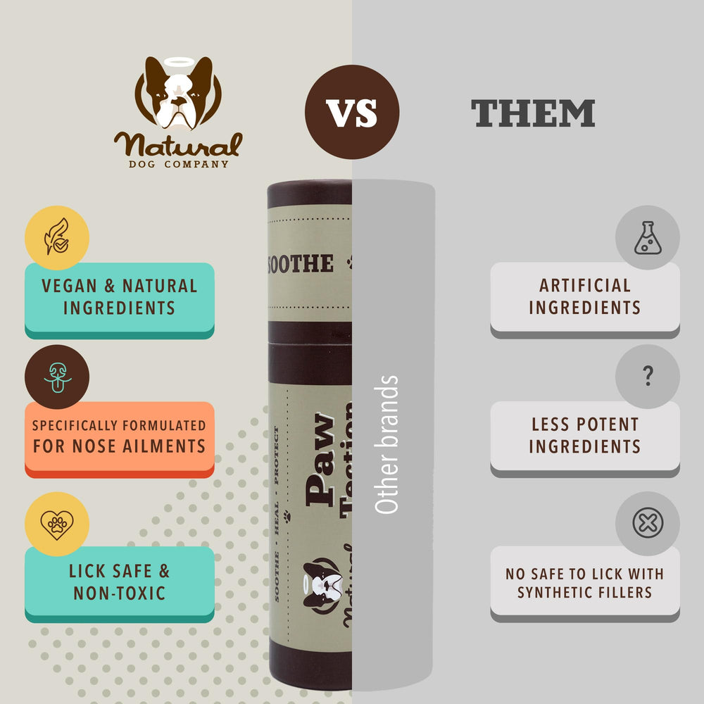 Natural Dog Company Skin Soother Balm pairs with Pawtection for complete care.