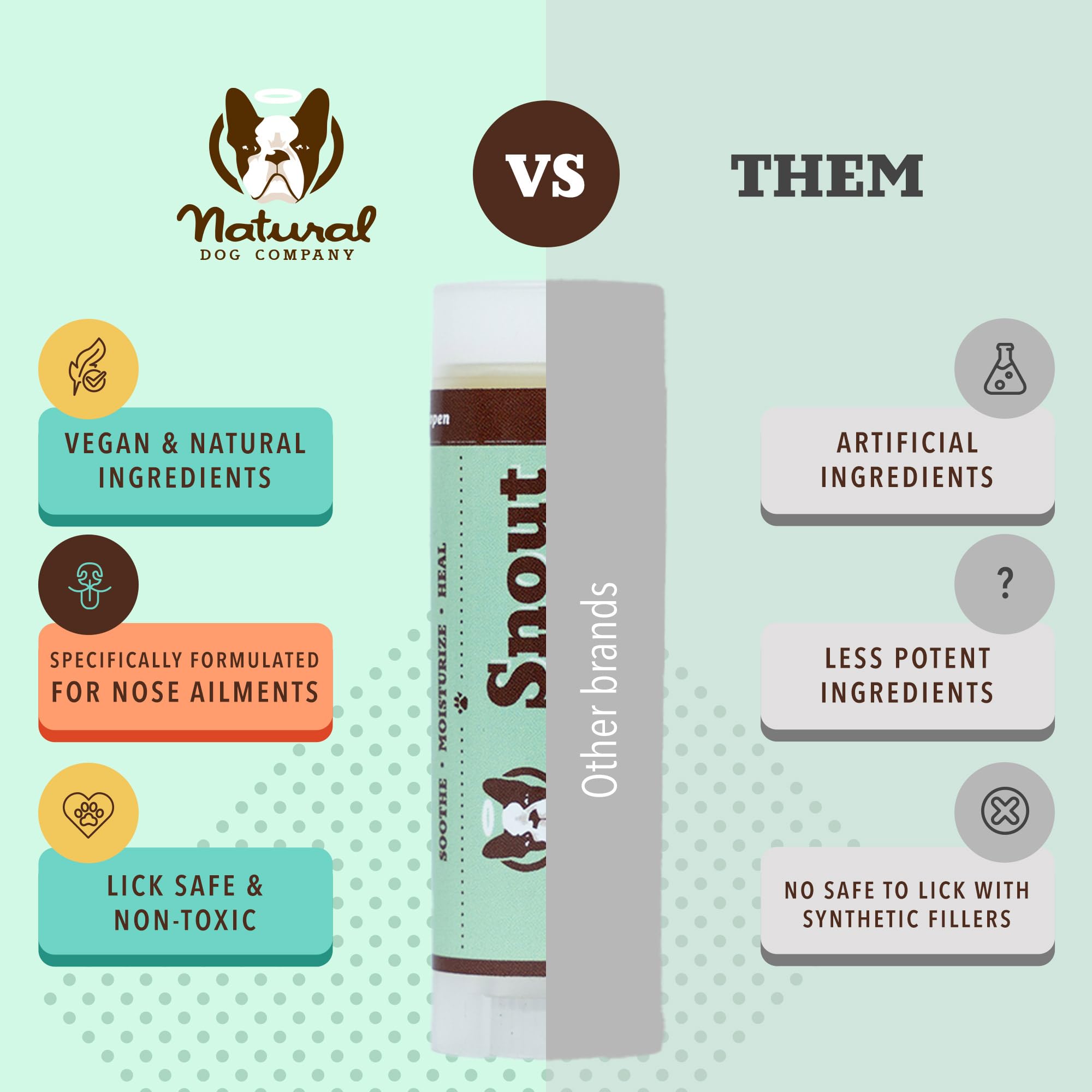 Part of a nose care routine with Natural Dog Company Snout Soother