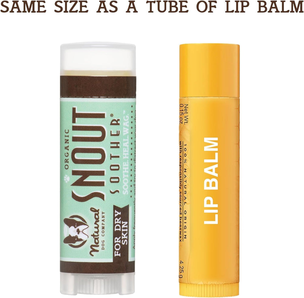 Safe, lick-friendly formula of Natural Dog Company Snout Soother for small amounts
