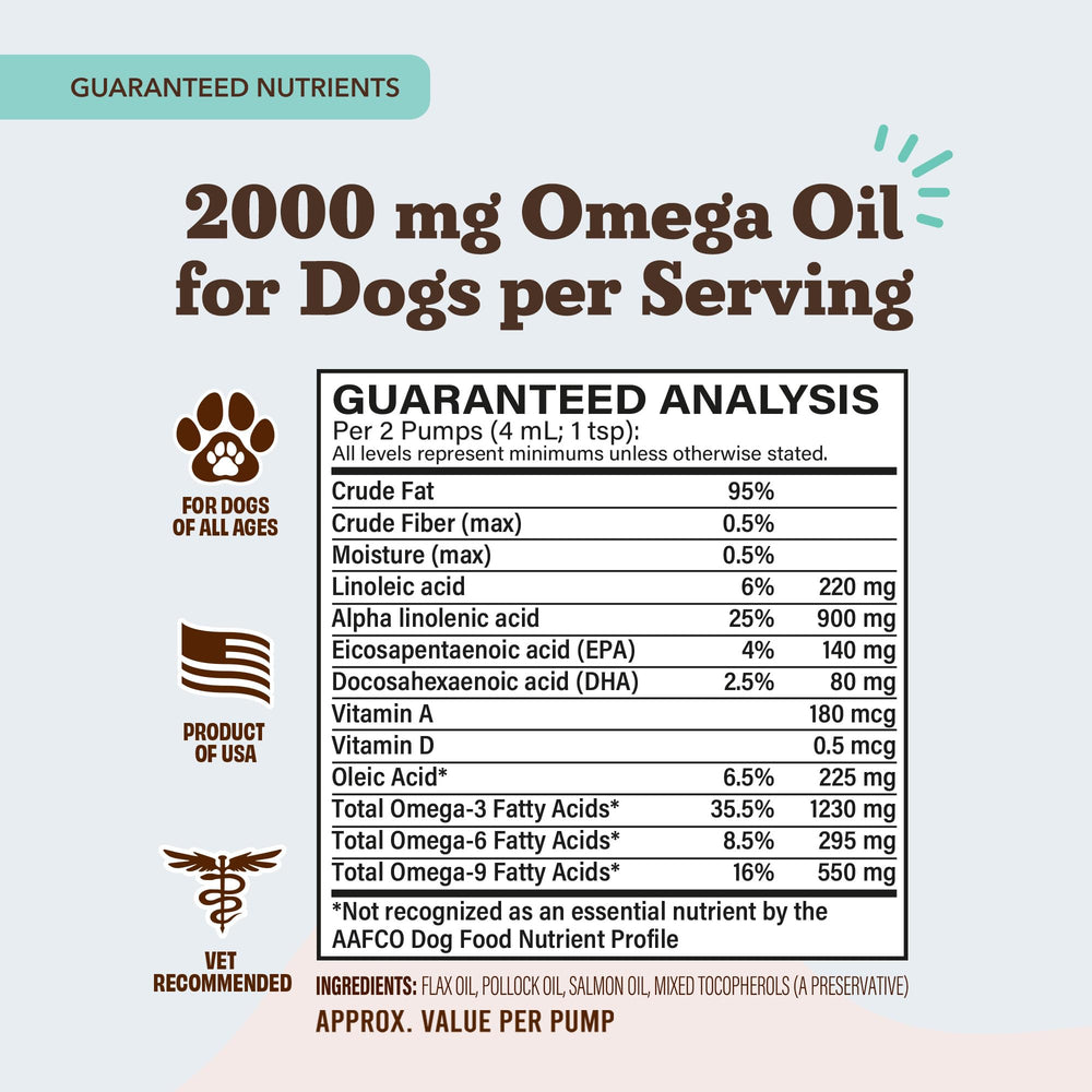 Natural Dog Company Ultra Omega Oil supports mobility for senior dogs.