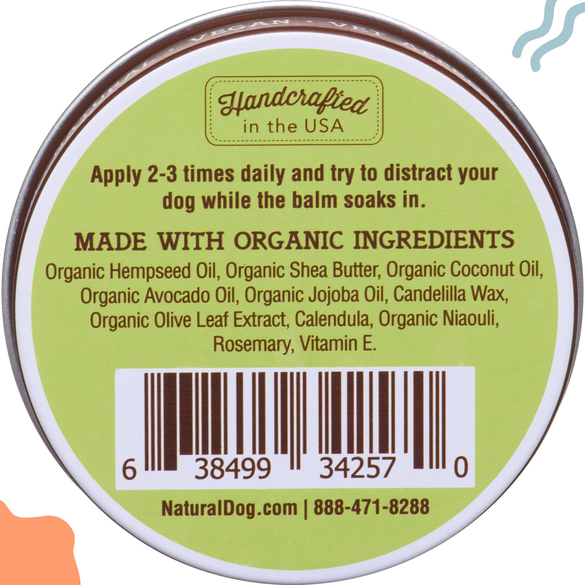 Natural Dog Company safe-for-licking balm on dog wrinkles