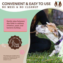 Natural Dog Company XL Grooming Wipes for ears, safe cleansing and refresh