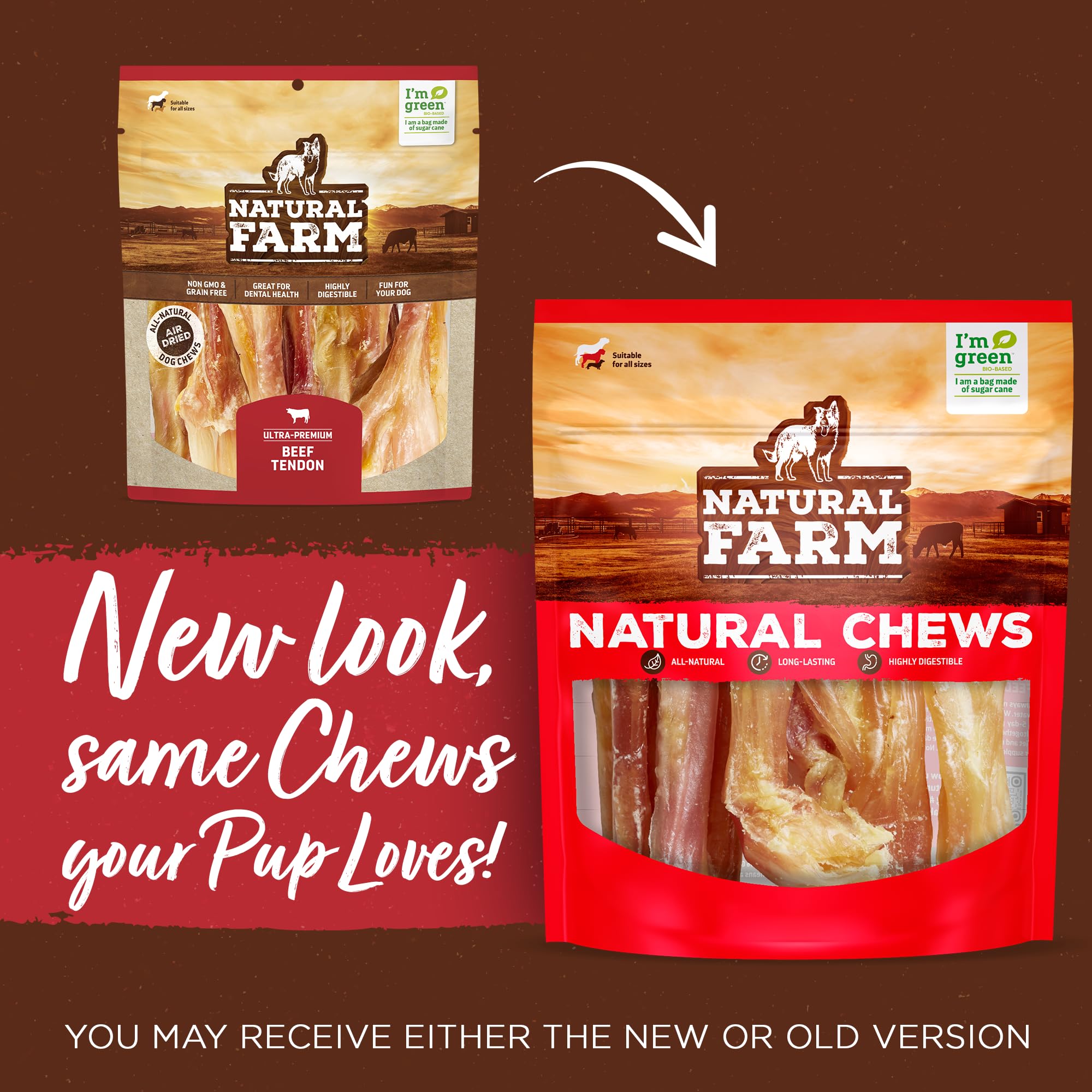 Natural Farm packaging close-up shows label and hormone-free promise.