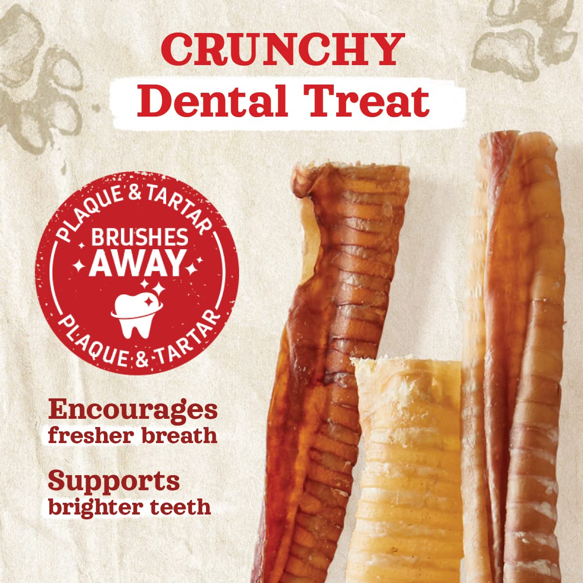 Natural Farm beef trachea pack-shot—six-pack convenience for households with multiple dogs