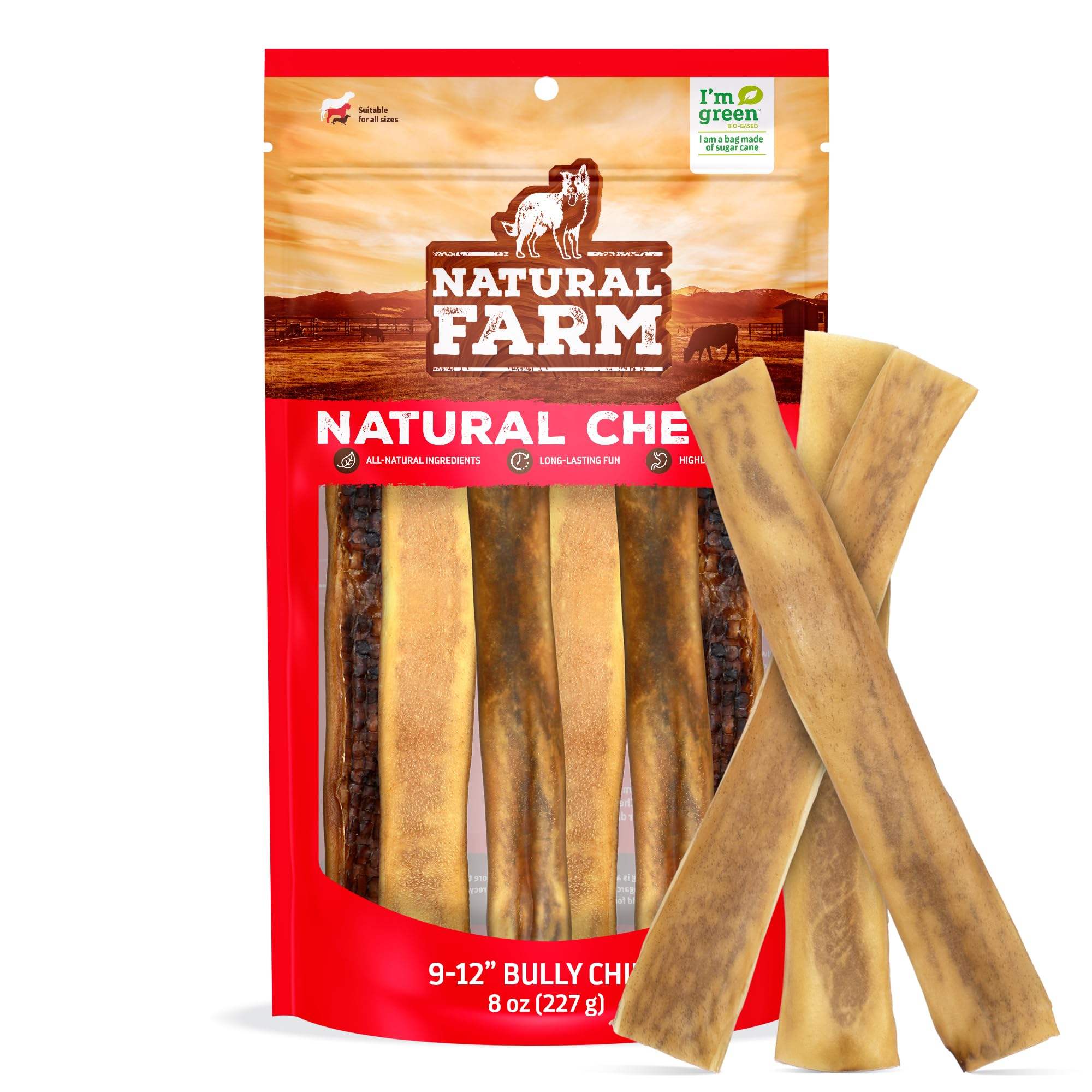 Natural Farm Bully Chips closeup texture for digestion and flavor