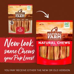 Natural Farm Bully Chips dog-chewing action demonstrates engagement