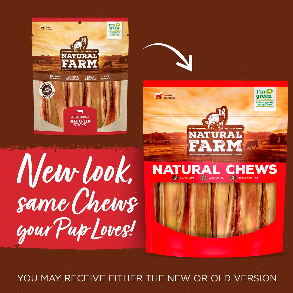 Natural Farm Bully Chips dual texture close-up showing an engaging chew.