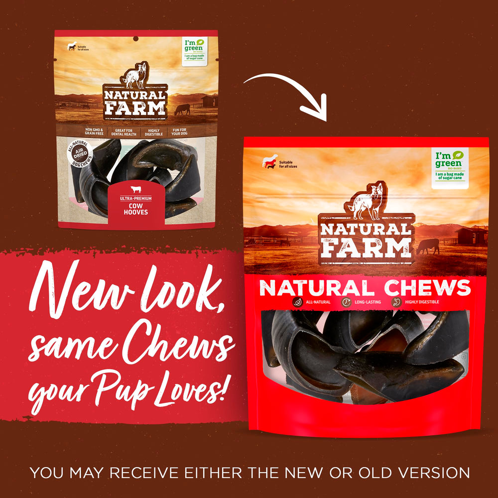 Natural Farm Cow Hooves cleaned with pure water for safe chews