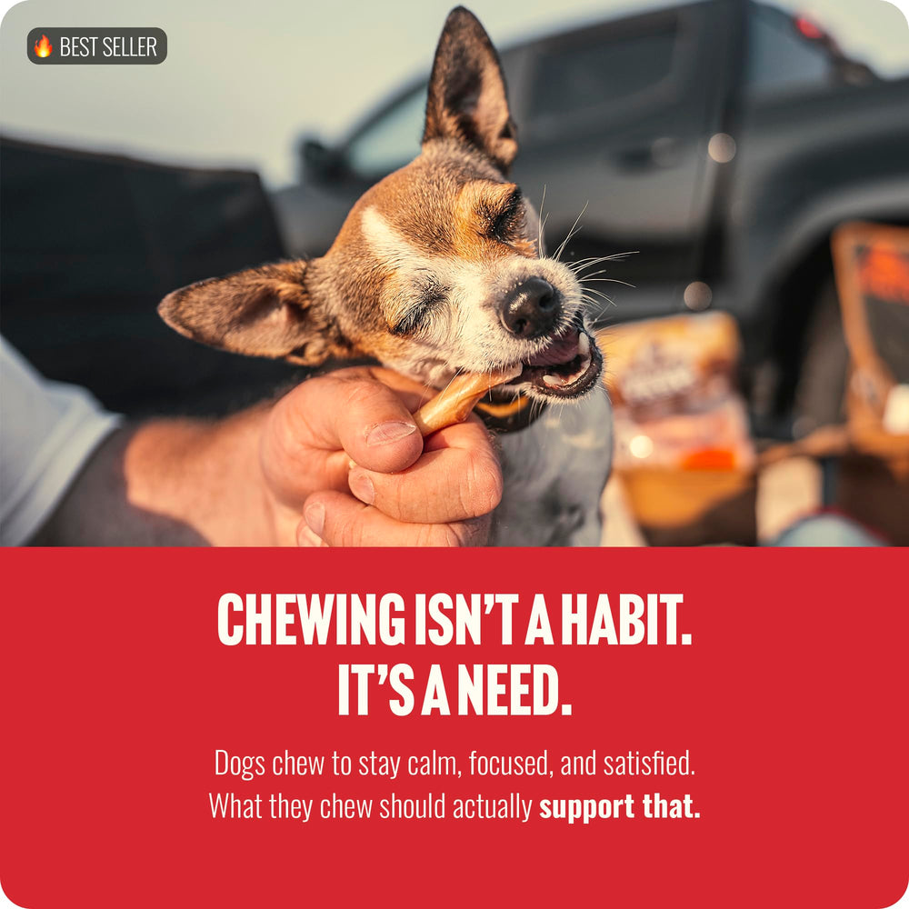 Natural Farm fully-digestible beef chew for easy digestion and enjoyment.