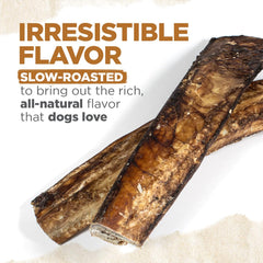 Natural Farm grass-fed beef ribs provide a durable, safe chew for outdoor play.