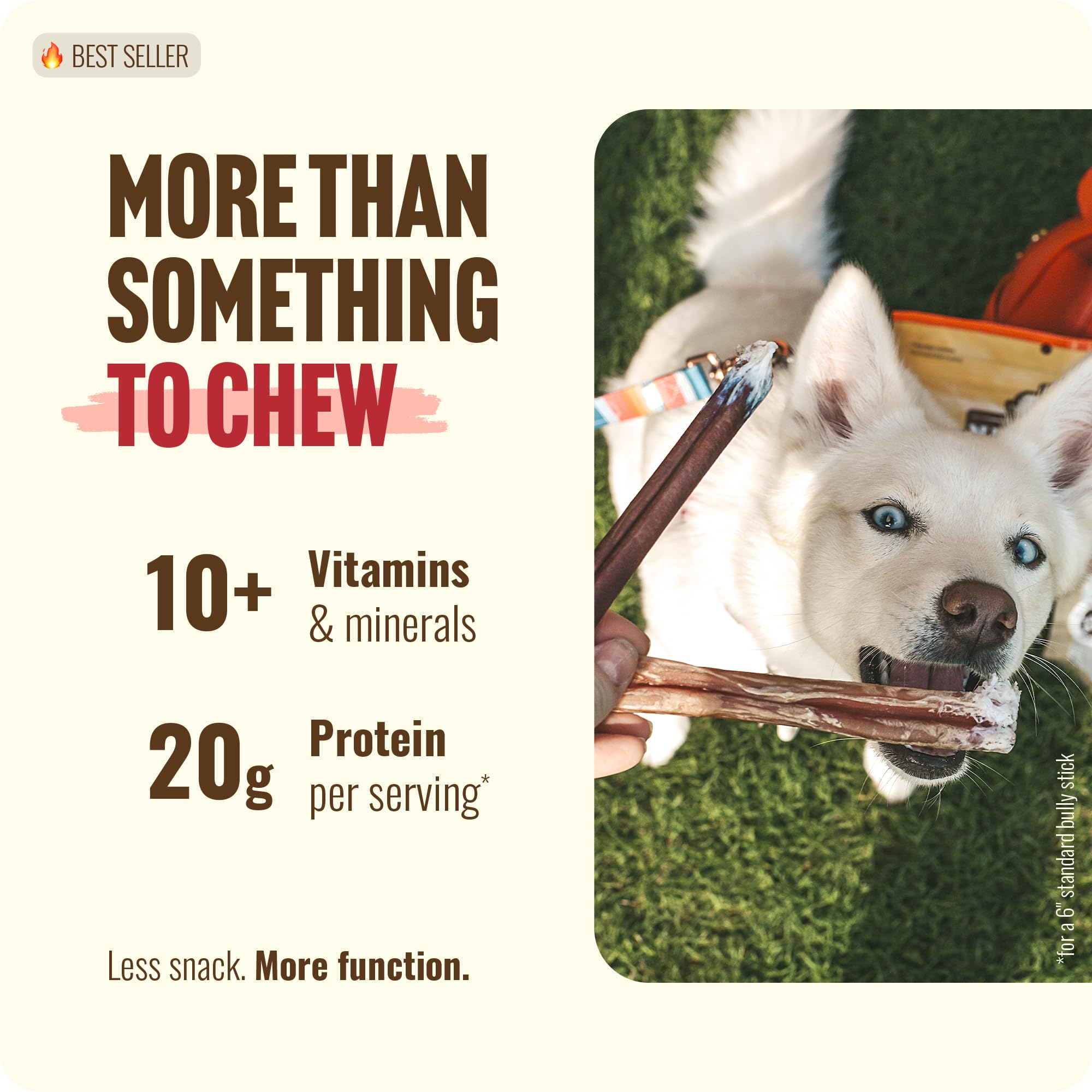 Natural Farm hand-selected thickness for consistent chew size.