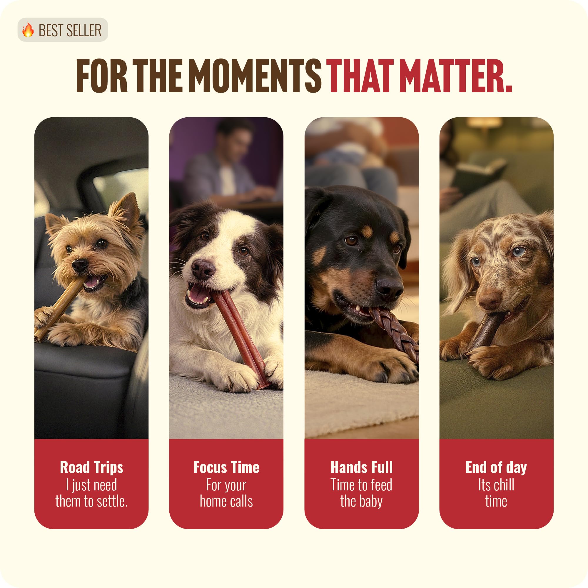 High-protein collagen content in Natural Farm chews